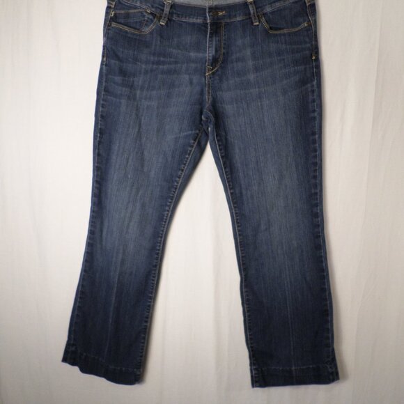Old Navy 'The Flirt' Womens Dark Blue Denim Jeans Sz 14 Regular - Picture 3 of 12